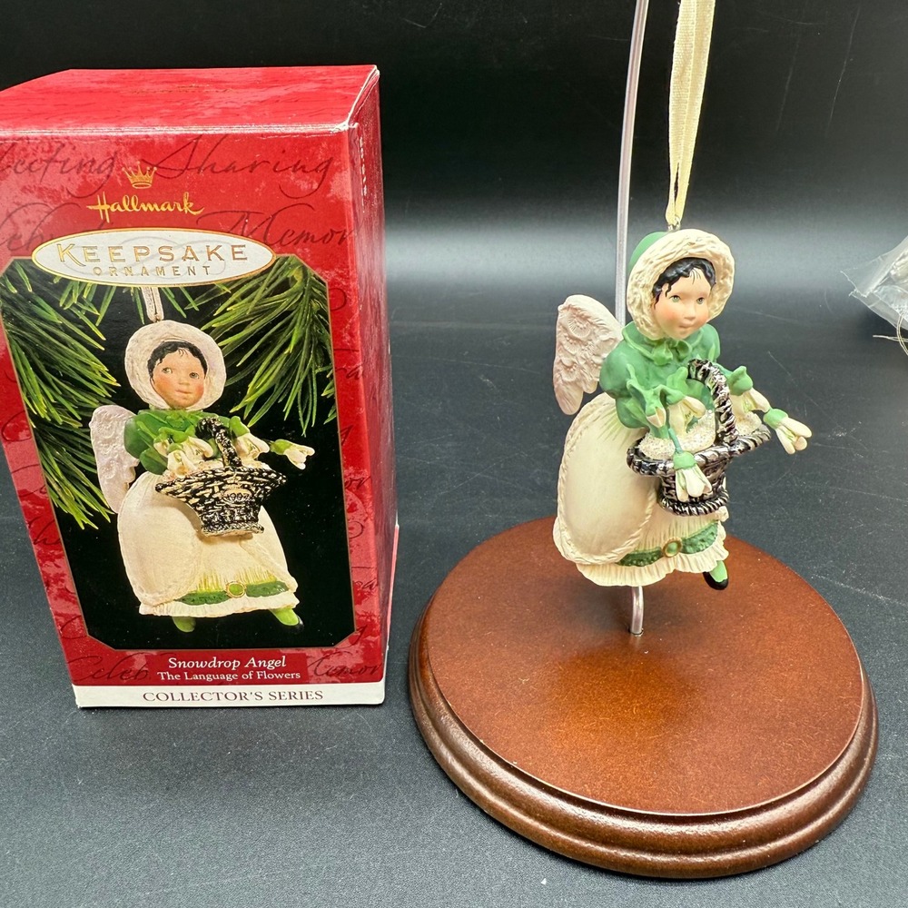 Hallmark Keepsake Ornament Snowdrop Angel The Language of Flowers with Box‎